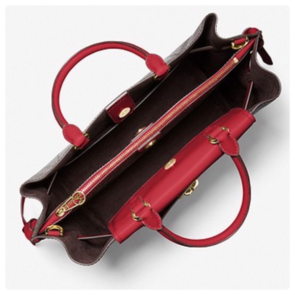 SALE 🔥Michael kors Legacy Large Logo Belted satchel - Picture 2 of 5